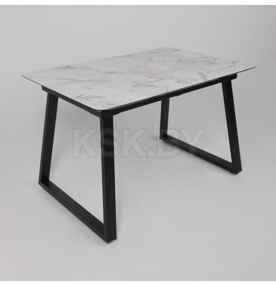 Стол AV 1208, HPL+МДФ,  раздвижной 1200 (1600)*800 Виктори натуральный/черный (119637) 