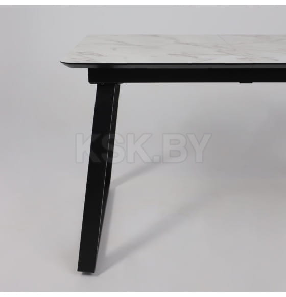 Стол AV 1208, HPL+МДФ,  раздвижной 1200 (1600)*800 Виктори натуральный/черный (119637) 