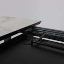 Стол AV 1208, HPL+МДФ,  раздвижной 1200 (1600)*800 Виктори натуральный/черный (119637) 