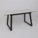 Стол AV 1208, HPL+МДФ,  раздвижной 1200 (1600)*800 Виктори натуральный/черный (119637) 