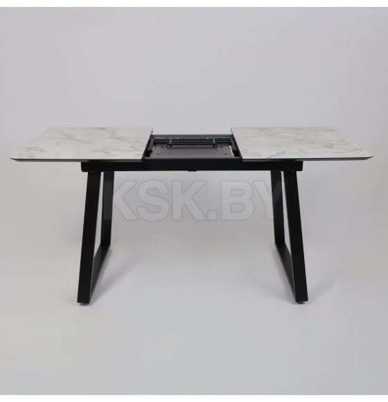 Стол AV 1208, HPL+МДФ,  раздвижной 1200 (1600)*800 Виктори натуральный/черный (119637) 