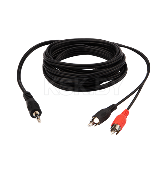Шнур 3.5 мм стерео штекер - 2 RCA 3 м REXANT 17-4204 (17-4204) 