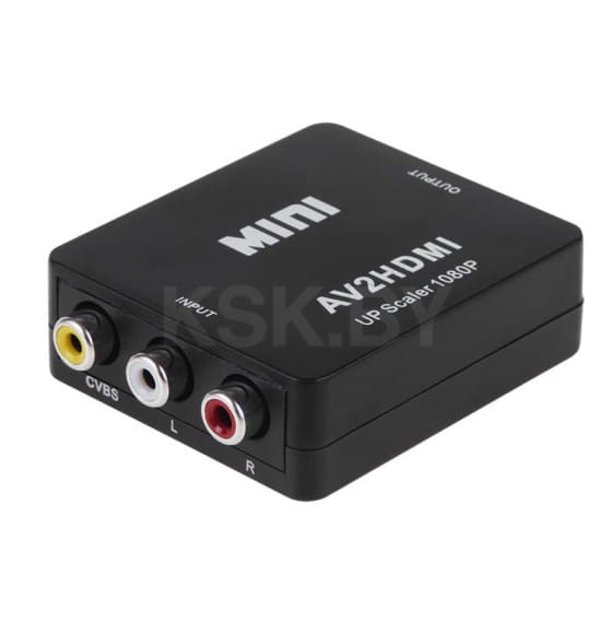 Конвертер 3 RCA на HDMI, пластик, черный  REXANT 17-6939 (17-6939) 