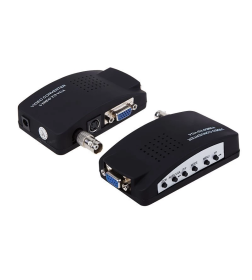 Конвертер BNC\RCA + S-video на VGA (в комплекте переходник гн. BNC – шт. RCA)  REXANT 17-6932