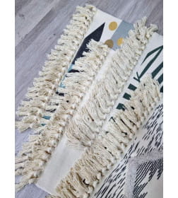 Коврик декоративный MATEX TUFTED  Размер: 60x90  Цвет: бежевый;молочный;черный Артикул: SLY2319