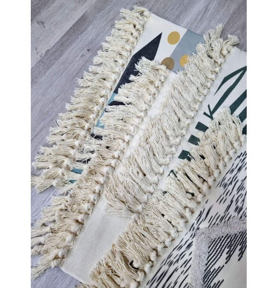 Коврик декоративный MATEX TUFTED  Размер: 60x90  Цвет: бежевый;молочный;черный Артикул: SLY2319 (SLY2319) 