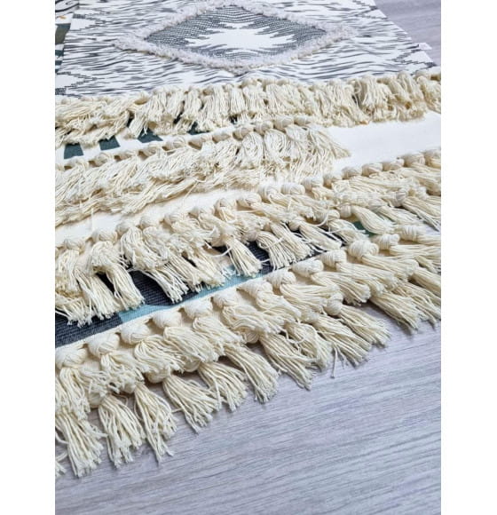 Коврик декоративный MATEX TUFTED  Размер: 60x90  Цвет: бежевый;молочный;черный Артикул: SLY2319 (SLY2319) 