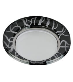 Светильник встраиваемый GX53 DK80 WH/BK белый/черный ЭРА