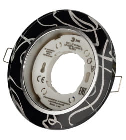 Светильник встраиваемый GX53 DK80 WH/BK белый/черный ЭРА