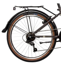 Велосипед NOVATRACK 24" складной, AURORA, коричневый