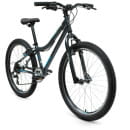 Велосипед FORWARD TITAN 24 1.0 (24" 6 ск. рост. 12") 2022, темно-серый/бирюзовый (RBK22FW24018) 