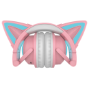 Bluetooth гарнитура c подсветкой (розово-голубые) Qumo Party Cat mini ВТ 0051 Q34915 (Q34914) 