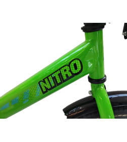 Велосипед FORWARD NITRO 18 (18" 1 ск.) 2023, ярко-зеленый