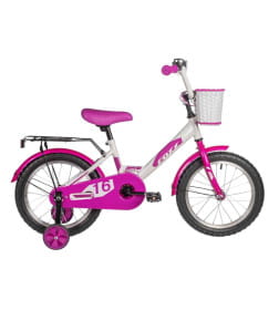 Велосипед FOXX 16" SIMPLE белый, сталь