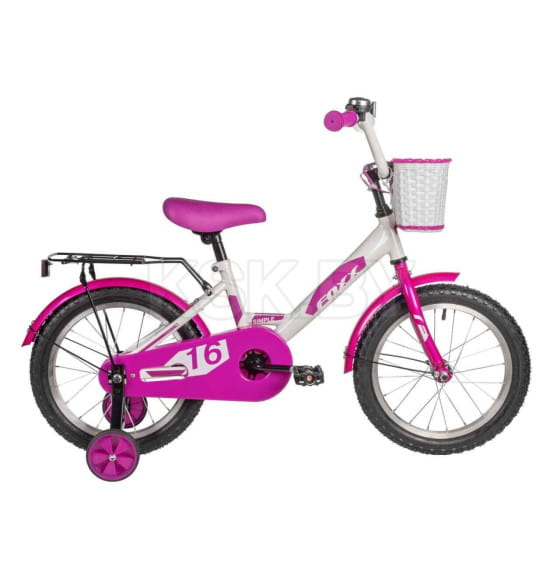 Велосипед FOXX 16" SIMPLE белый, сталь (173587 164SIMPLE.WT5) 