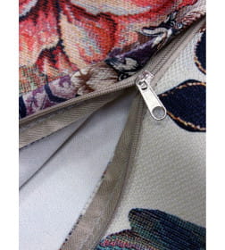 Наволочка декоративная 38x38 см, белый, бирюзовый, синий ФЬЮЖН FRESCO ГОБЕЛЕН-2 MATEX 51-886