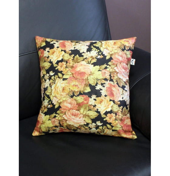 Наволочка декоративная 38x38 см, черный, розовый ФЬЮЖН FRESCO ГОБЕЛЕН MATEX 44-321 (44-321) 