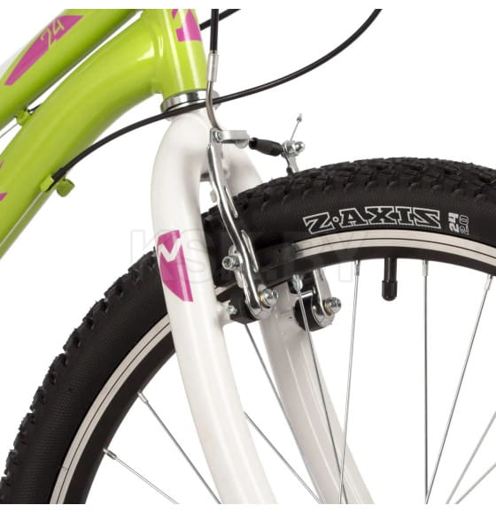 Велосипед NOVATRACK 24" JENNY сталь 12, салатовый, TZ500/TS-38/SG-6S, V-brake (166039 24SHV.JENNY.12GN23) 