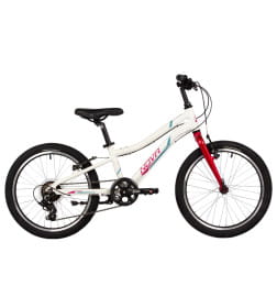 Велосипед NOVATRACK 20", NOVARA, белый, алюм., 6-скор, TY21/TS38/SG-6SI, V-brake