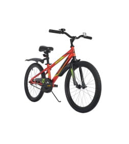 Велосипед NOVATRACK 20", JUSTER,  красный, тормоз ножной, защита  А-тип, пластиковые крылья