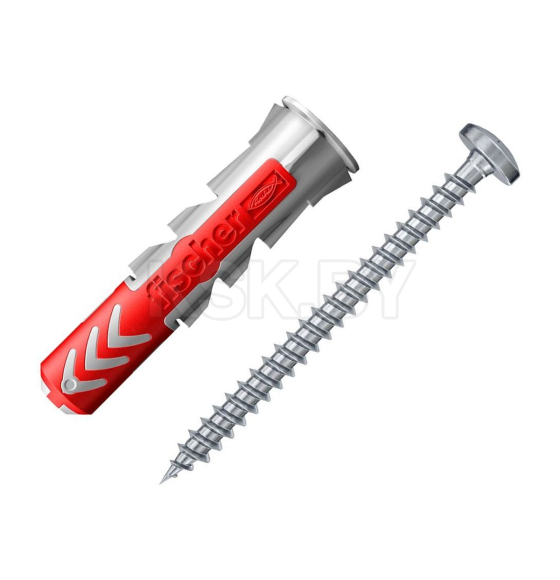Дюбель распорный с саморезом полукруг. гол. 6x30 ( 12шт упак.) Fischer (535479f) 