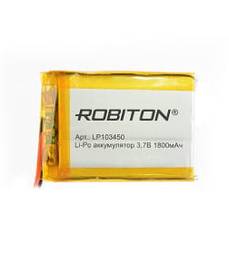 Аккумулятор 3.7В 1800mAh ROBITON LP103450 БЛ14065