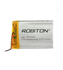 Аккумулятор 3.7В 310mAh ROBITON LP233350 БЛ14069