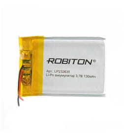 Аккумулятор 3.7В 130mAh ROBITON LP232635 БЛ14068