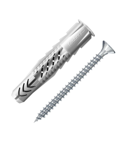 Дюбель универсальный UX 8x50 R с бортом с саморезом ( 5шт упак.) Fischer