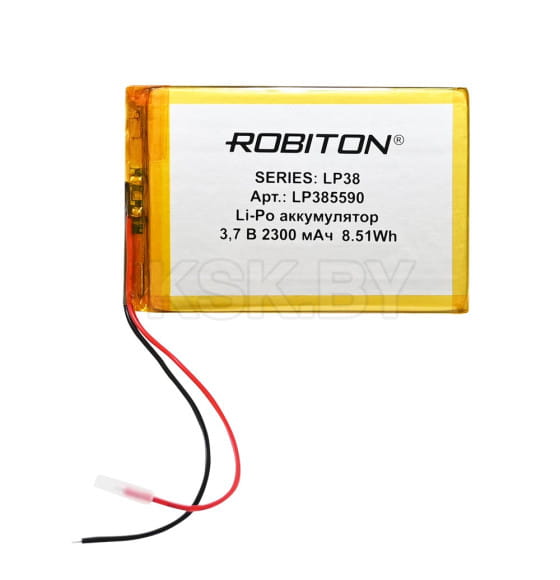 Аккумулятор 3.7В 2300мАч ROBITON LP385590 БЛ14892 (БЛ14892) 