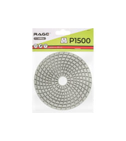 Алмазный гибкий шлифовальный круг 125 мм Р1500 мокрое шлифование RAGE by VIRA 558117