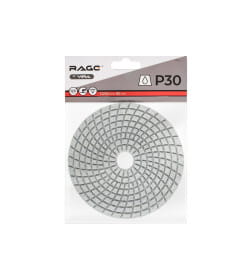 Алмазный гибкий шлифовальный круг 125 мм Р30 мокрое шлифование RAGE by VIRA 558111