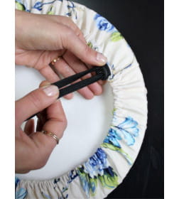 Чехол на табурет MATEX CONCEPT. LINE. ЧЕШУЯ. Размер: 40x40 Цвет: оранжевый, зеленый, красный