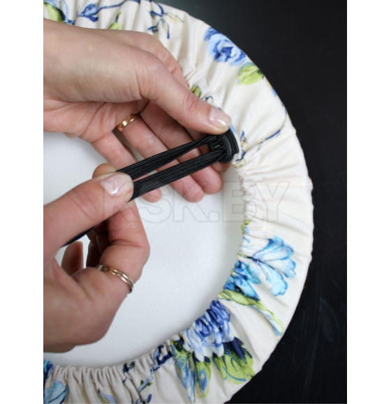 Чехол на табурет MATEX CONCEPT. LINE. ГОБЕЛЕН 2. Размер: 40x40 Цвет: белый, бирюзовый, синий (51-848) 