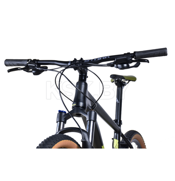 Велосипед Stark'25 Router 27.4 HD черный матовый/оливково-желтый L/20" (HQ-0017917) 