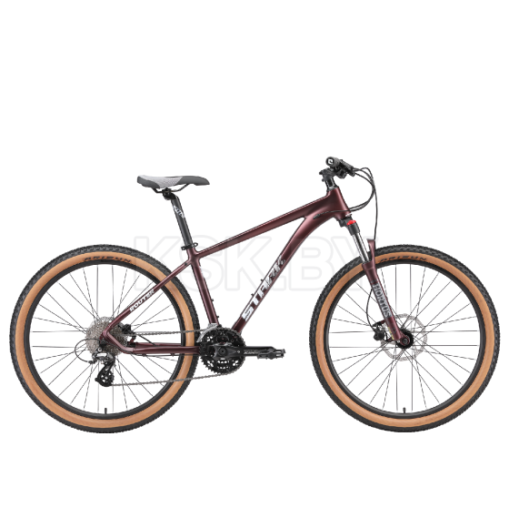 Велосипед Stark'25 Router 27.2 HD ежевичный матовый/белый призрак L/20" (HQ-0017928) 