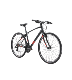 Велосипед Stark'24 Terros 28.3 V черный матовый металлик/оранжевый,черный 20"