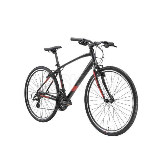 Велосипед Stark'24 Terros 28.3 V черный матовый металлик/оранжевый,черный 16" (HQ-0014211) 