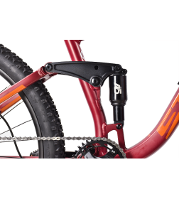 Велосипед Stark'24 Tactic FS 27.4 HD красный матовый/оранжевый 20"