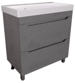 Тумба напольная VAKO Фрост Бетон 80 под умывальник Слим 