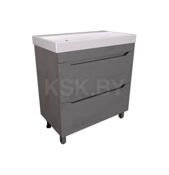 Тумба напольная VAKO Фрост Бетон 80 под умывальник Слим  (20155) 