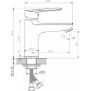 Смеситель Esko Lagos Gun Metal для умывальника, LG26GM (LG26GM) 