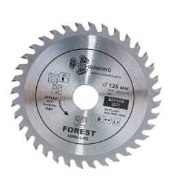 Диск пильный по дереву 125х36Tх22.23/20 мм Forest Long Life Trio-diamond FLL801