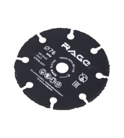 Диск отрезной универсальный 76 мм для мини УШМ RAGE by VIRA 594376