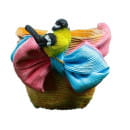 Кашпо синичка бантик 21х17см.,арт.сф-938-1 (сф-938-1) 