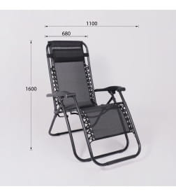 Кресло садовое SARDINIA, черный