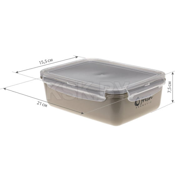 Емкость для продуктов (1,4л) ФРЕШ М1424 фисташковый (78507) 
