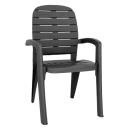 Кресло Элластик "Прованс" (антрацит) 580х465х900мм (ЭП 987378) 