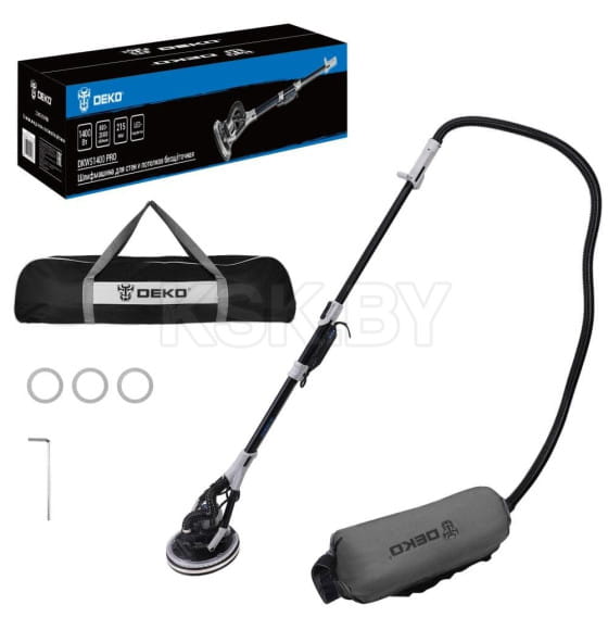 Шлифмашина для стен и потолков DEKO DKWS1400 PRO (085-1062) 