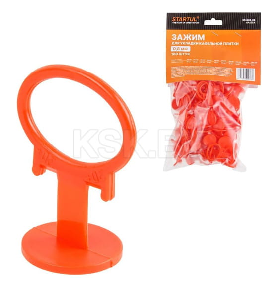 Зажим для укладки плитки 0,8 мм (100 шт.) STARTUL MASTER ST4403-08 (ST4403-08) 